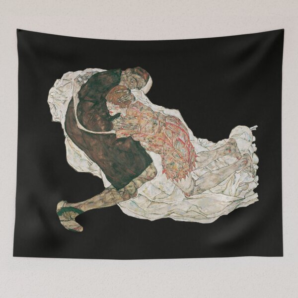 Item preview, Death and the maiden, by Egon Schiele (1915)  designed and sold by MINDTHECHERRY.