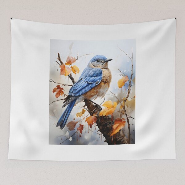 Item preview, Serenade of the Eastern Blue bird I By Ava Lawson designed and sold by TheAbayArt.