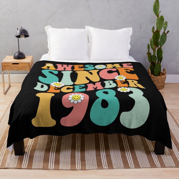 Item preview, Awesome Since December 1983 | Made In 1983 | Retro Groovy Birthday designed and sold by Christina-grich.