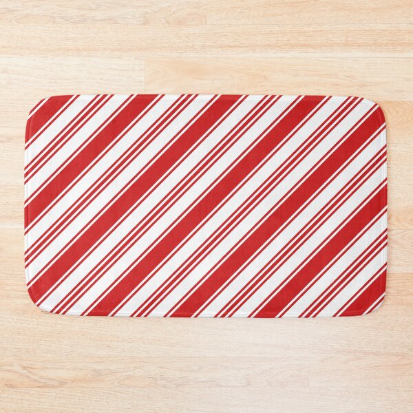 Item preview, Christmas stripes diagonal red designed and sold by Dana Du.