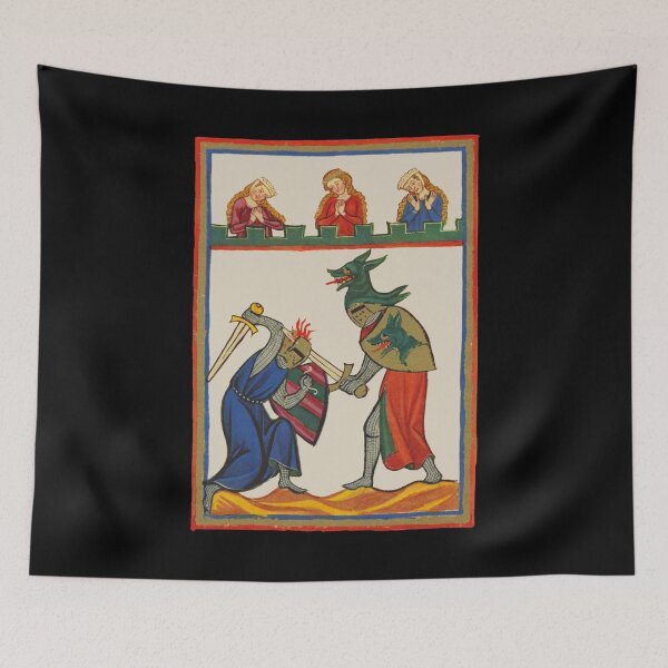 Item preview, Battling Knights At A Tournament, 14th Century designed and sold by Cat Lady Designs.
