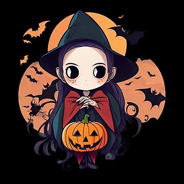 Artwork thumbnail, Cute little witch with Halloween vibes by Coollzone