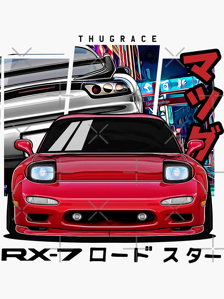 Mazda RX7 JDM Sticker for Sale by AUTO-ILLUSTRATE