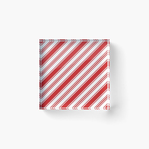 Item preview, Christmas stripes diagonal red designed and sold by Dana Du.