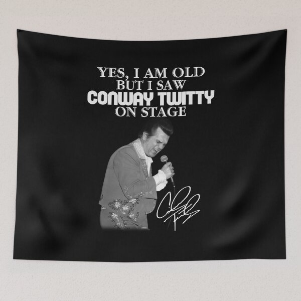 Item preview, Yes I Am Old But I Saw Conway music Twitty On Stage Signature designed and sold by madrigaltipha.
