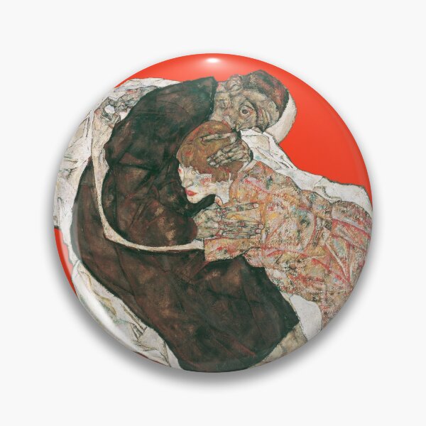 Item preview, Death and the maiden, by Egon Schiele (1915) Red version designed and sold by MINDTHECHERRY.