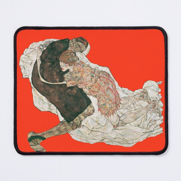 Item preview, Death and the maiden, by Egon Schiele (1915) Red version designed and sold by MINDTHECHERRY.