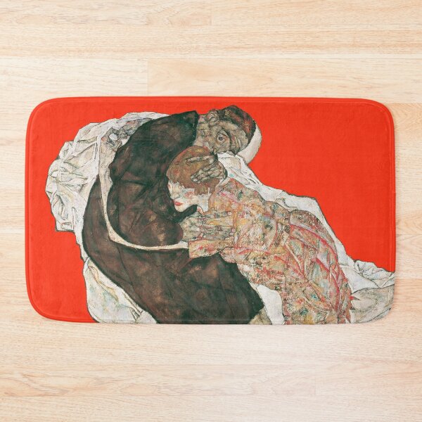 Item preview, Death and the maiden, by Egon Schiele (1915) Red version designed and sold by MINDTHECHERRY.