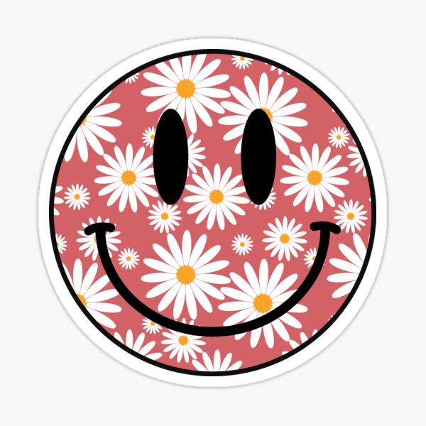 Distressed Daisy Flower Smiley Comfort Colors Graphic Shirt