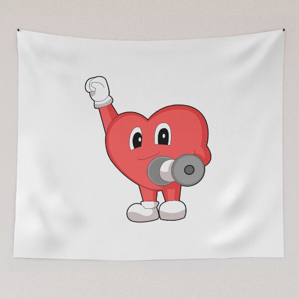 Item preview, Heart Bodybuilder Dumbbell Bodybuilding designed and sold by Snabdesign84.