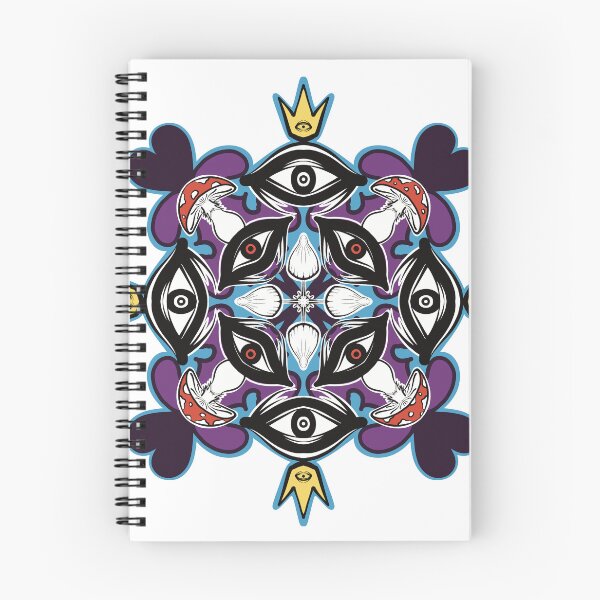Item preview, Amanita magic muschrooms queen symmetry psychedelic pattern designed and sold by creARTures.