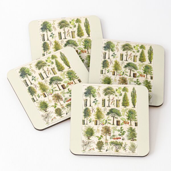 Item preview, Arbres Trees Vintage Illustration Poster Arbor designed and sold by stargazerhill.
