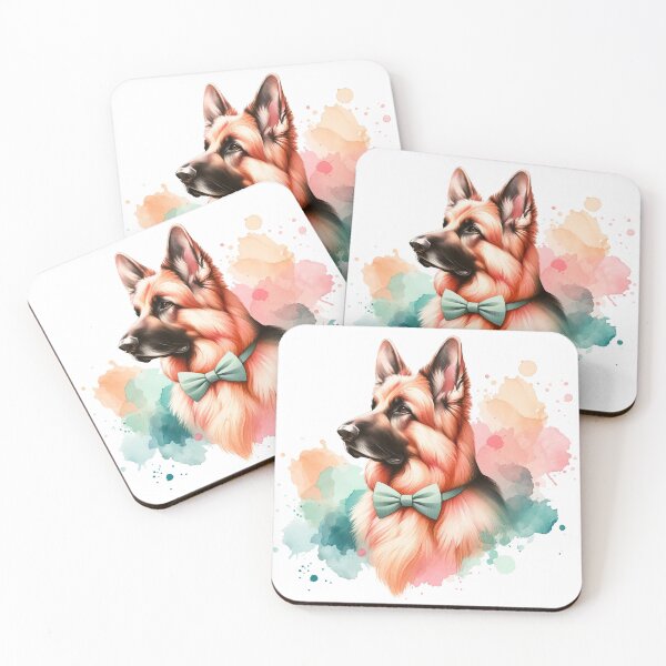 Item preview, Bow-tied Brilliance: The Dapper Dog's Portrait designed and sold by WatercolorWhisk.