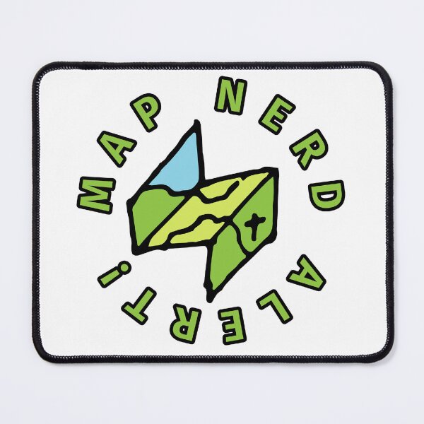 Item preview, map nerd alert designed and sold by GodsOfArt.