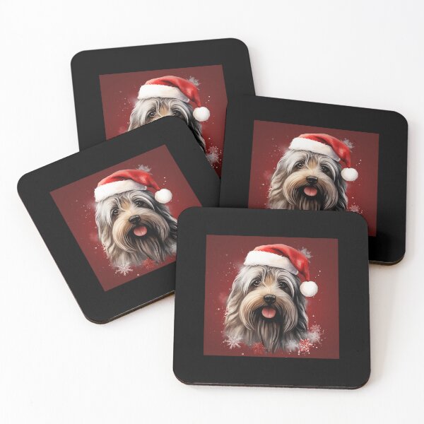Item preview, Merry Christmas Skye Terrier designed and sold by CUTEDOGGIEZ.