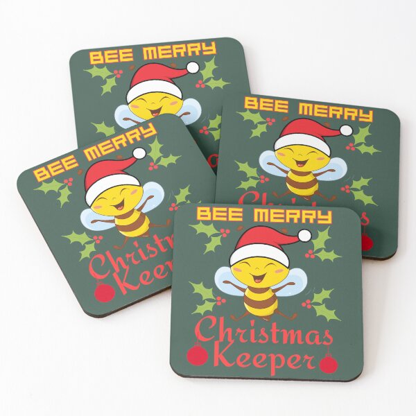 Item preview, Bee Merry Christmas Keeper designed and sold by Ellimade.