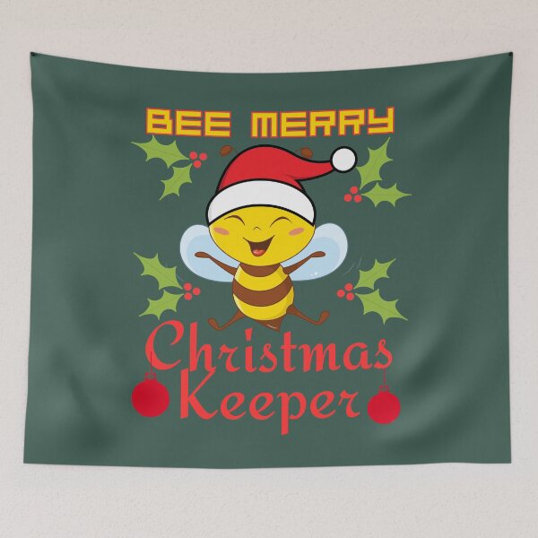 Item preview, Bee Merry Christmas Keeper designed and sold by Ellimade.