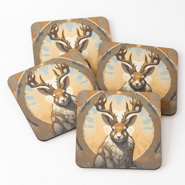 Item preview, Jackalope Mosaic designed and sold by HabitableMoons.