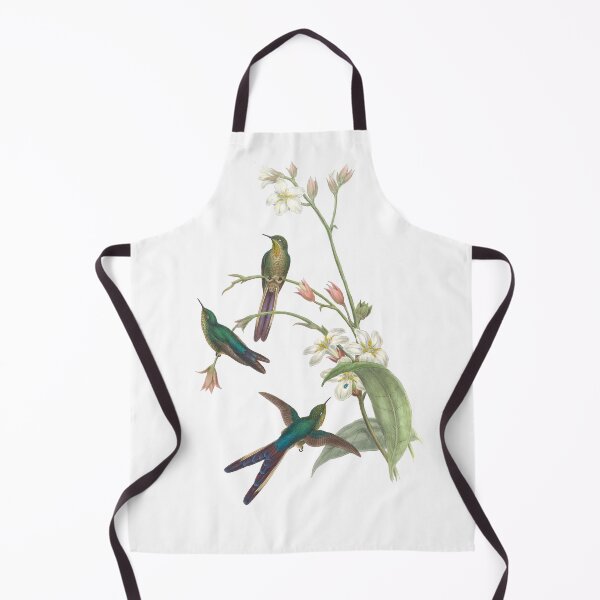 Item preview, Purple Tailed Comet Hummingbirds Vintage Watercolor by John Gould Sweet Pretty Happy Birdwatching Gift designed and sold by ElegantTeaTime.