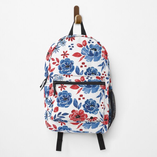Item preview, Red White and Blue Americana Floral designed and sold by cateandrainn.