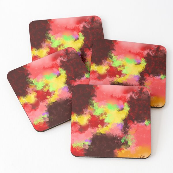 Item preview, Colors In Crimson - Red Colorful Abstract Art designed and sold by Joey Santiago.
