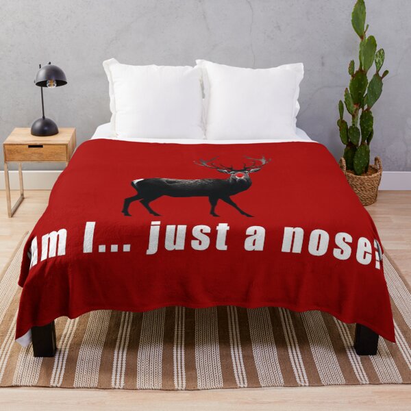 Item preview, Existential Rudolph white text Christmas Pattern designed and sold by SideSignal.