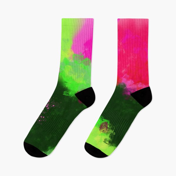 Item preview, The Brighter Side - Green Red-Violet Abstract Art designed and sold by Joey Santiago.