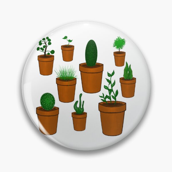 Item preview, Potted plants pattern designed and sold by TicaCreations.