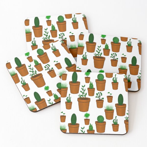 Item preview, Potted plants pattern designed and sold by TicaCreations.