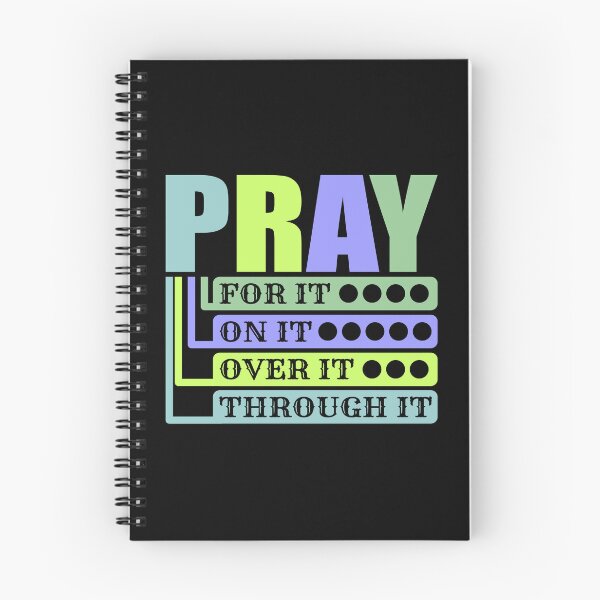 Item preview, Pray For It-pray On It- pray Over It-pray Through It T-shirt - Sticker Redbubble designed and sold by bluehatgraphics.