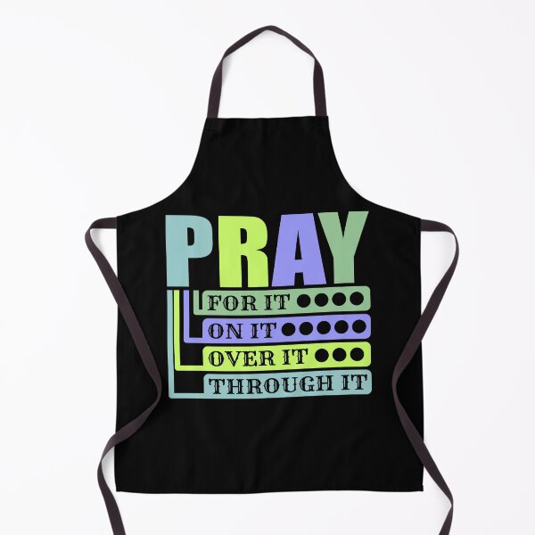 Item preview, Pray For It-pray On It- pray Over It-pray Through It T-shirt - Sticker Redbubble designed and sold by bluehatgraphics.