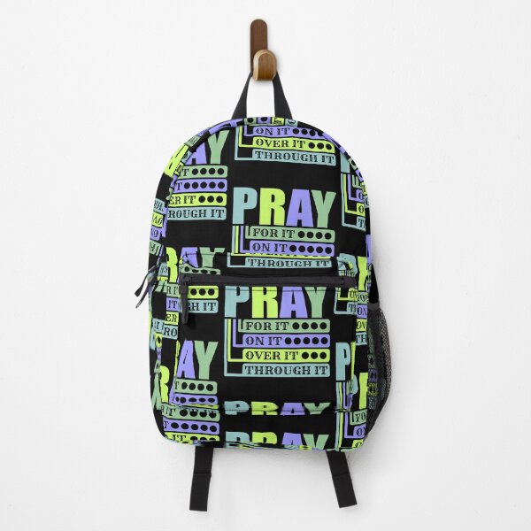 Item preview, Pray For It-pray On It- pray Over It-pray Through It T-shirt - Sticker Redbubble designed and sold by bluehatgraphics.