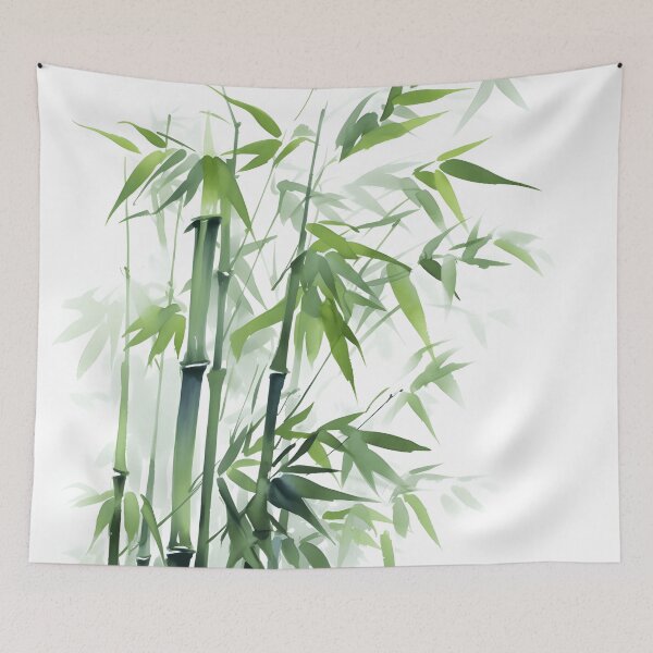 Item preview, Green Bamboo | Minimalist Zen Decor | Feng Shui Wall Art designed and sold by Bob78669.