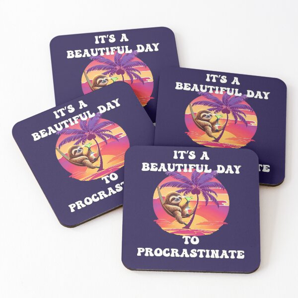 Item preview, Funny Sarcasm It's A Beautiful Day To Procrastinate Sloth designed and sold by Cute & Sassy Custom Gifting Boutiques.