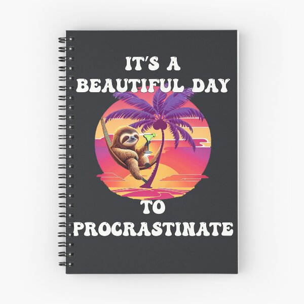 Item preview, Funny Sarcasm It's A Beautiful Day To Procrastinate Sloth designed and sold by Cute & Sassy Custom Gifting Boutiques.
