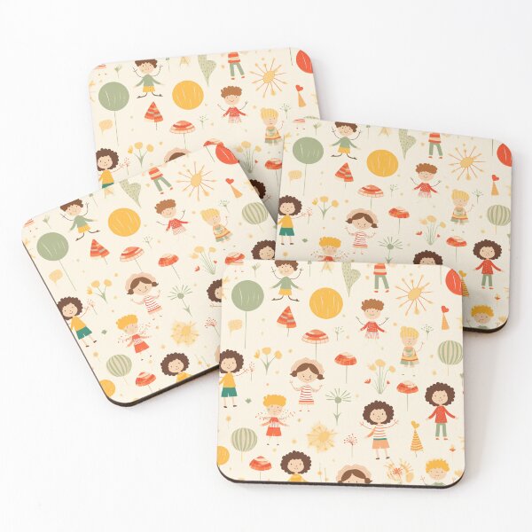 Item preview, Happy kids pattern designed and sold by SmileshareShop.