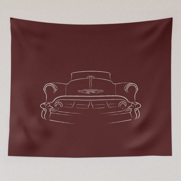 Item preview, 1953 Bel Air - front stencil, white designed and sold by mal-photography.