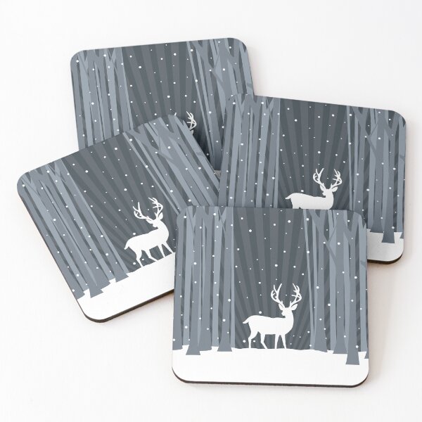 Item preview, Snow Deer In the Woods designed and sold by hidden-design.