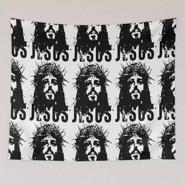 Item preview, Christian Image of Jesus in Black and White designed and sold by FCOdesigns.