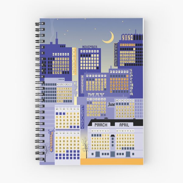 Item preview, Cityscape Calendar 2024 designed and sold by kobyakov.