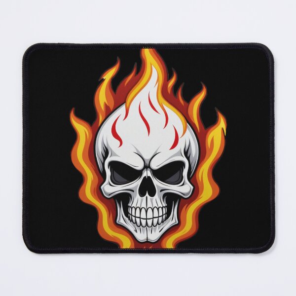 Item preview, A Flaming Skull designed and sold by Gilby-Designs.
