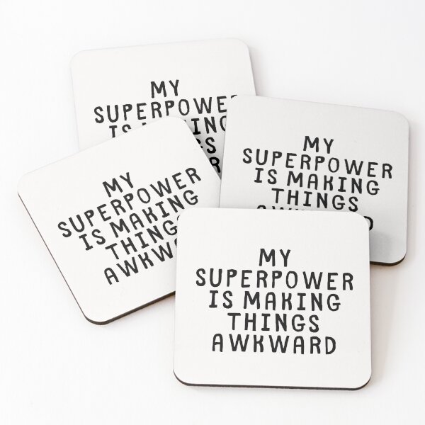 Item preview, My Superpower is Making Things Awkward designed and sold by SarcastiCrafts.