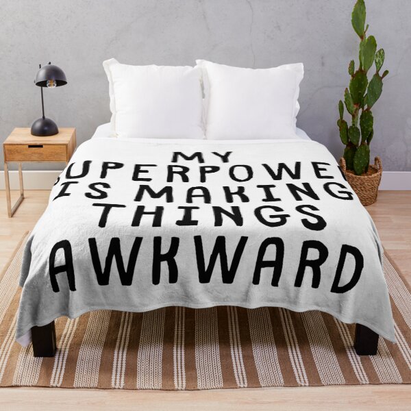 Item preview, My Superpower is Making Things Awkward designed and sold by SarcastiCrafts.