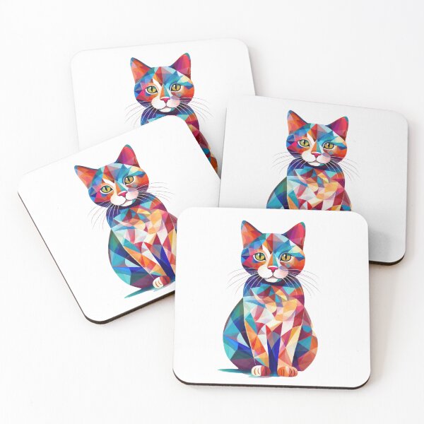 Item preview, Colorful cat designed and sold by robrad.