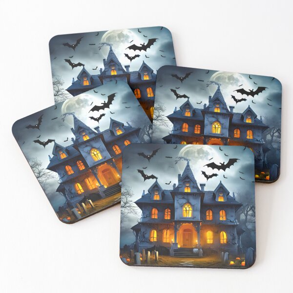 Item preview, Hunted house on a graveyard designed and sold by CuteCreature.