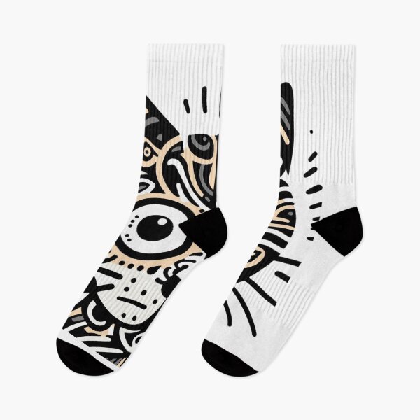 Item preview, Cat’s face in a tribal style designed and sold by sharon1210.