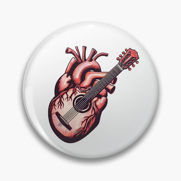 Item preview, Anatomical heart-shaped guitar designed and sold by HcnDesigner.