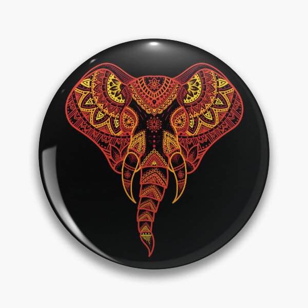 Item preview, Elephant head dot mandala designed and sold by yaZzaboy.