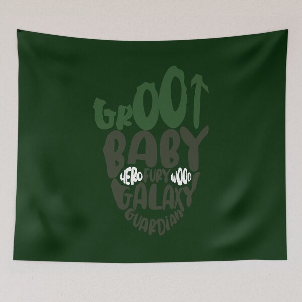 Item preview, Typographic Baby Groot designed and sold by CurlyLamb.
