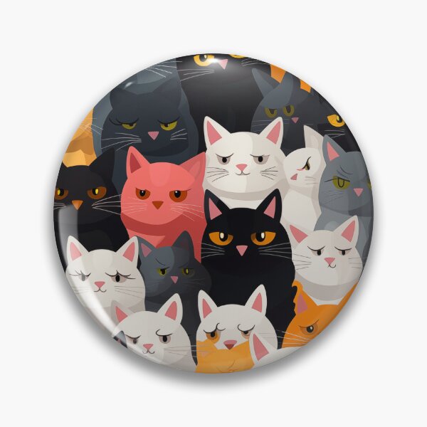 Item preview, Cat family, seamless cat pattern  designed and sold by ModernElegance8.